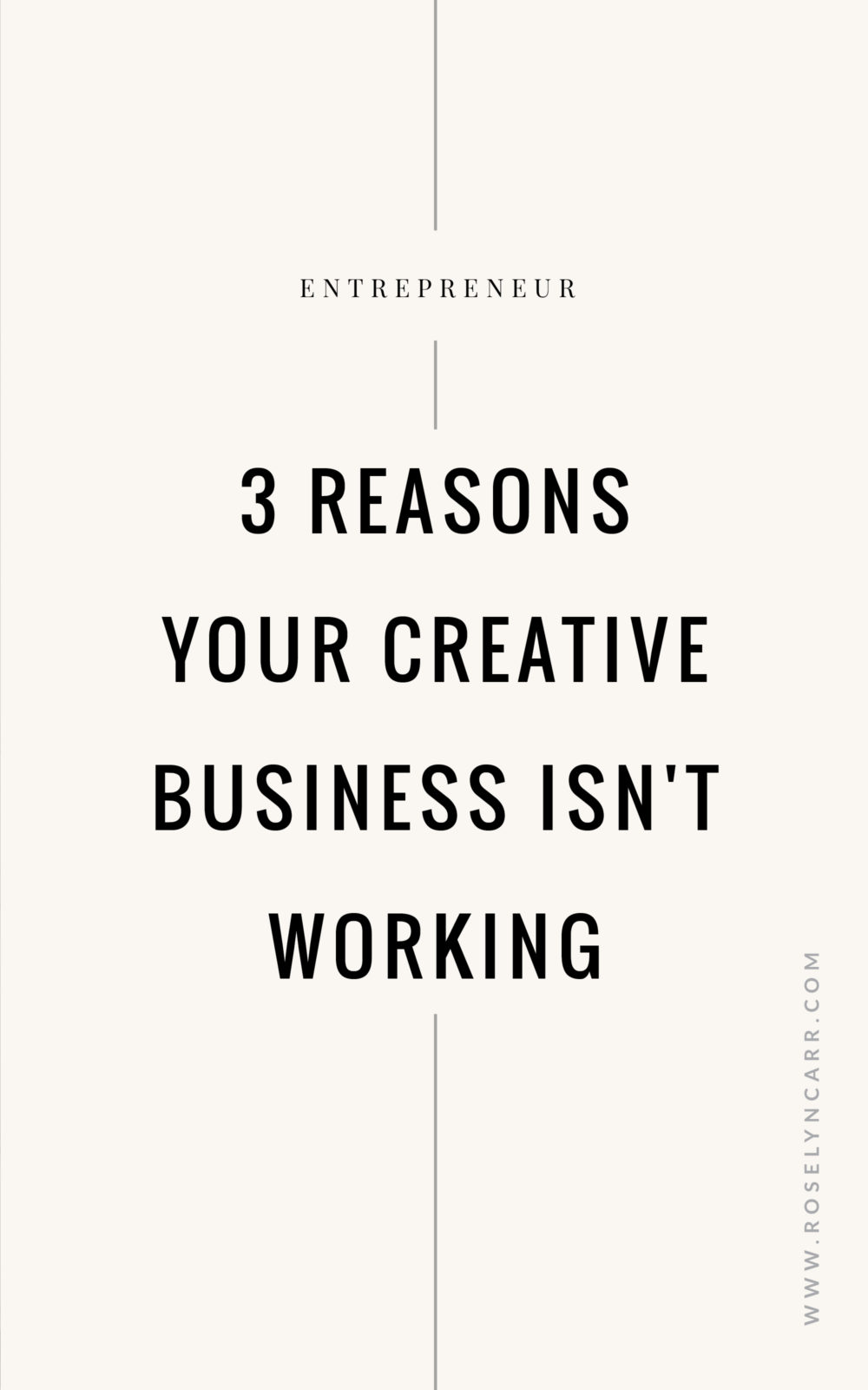 3 reasons your creative business isn't working