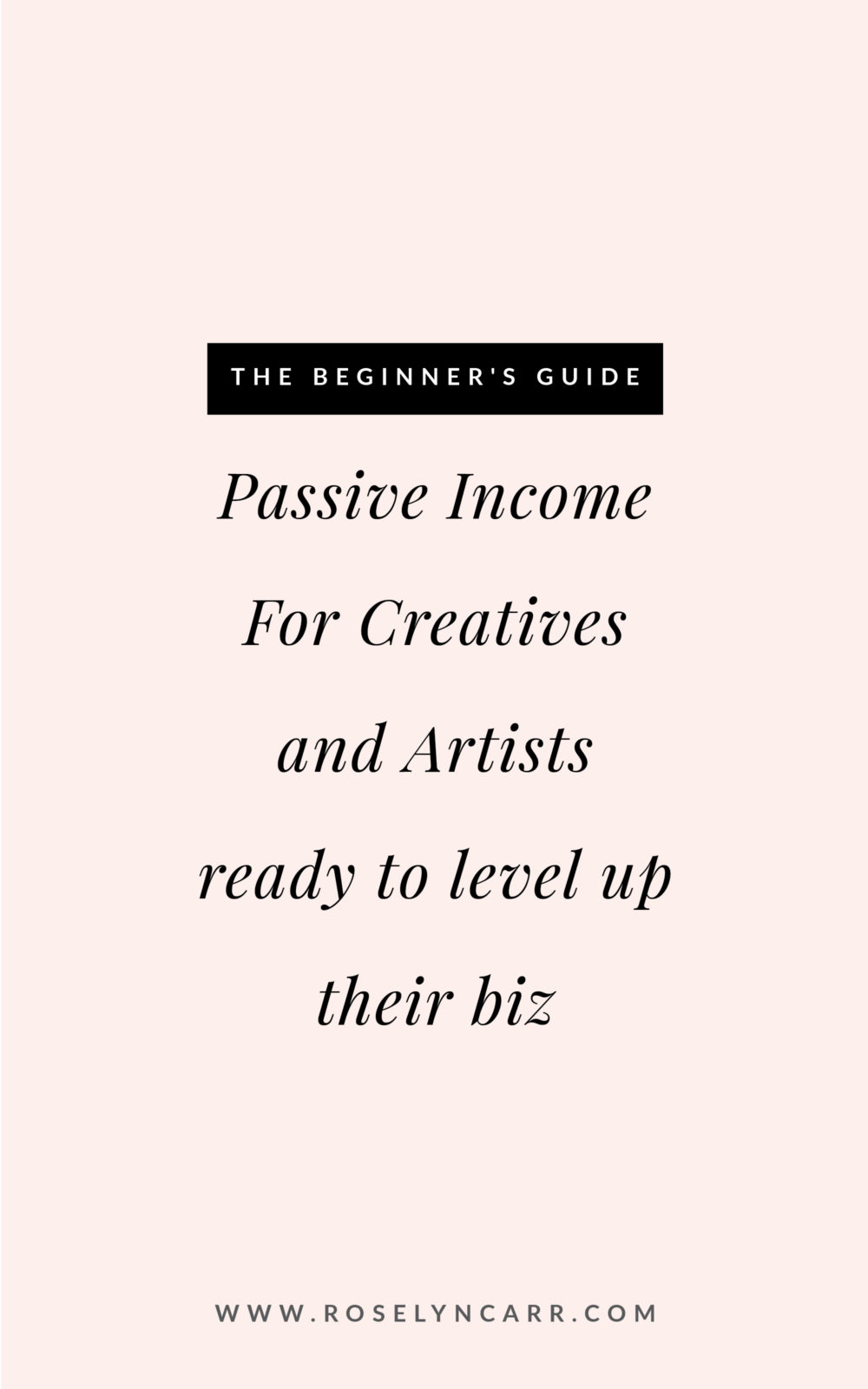 Passive income for creatives 101