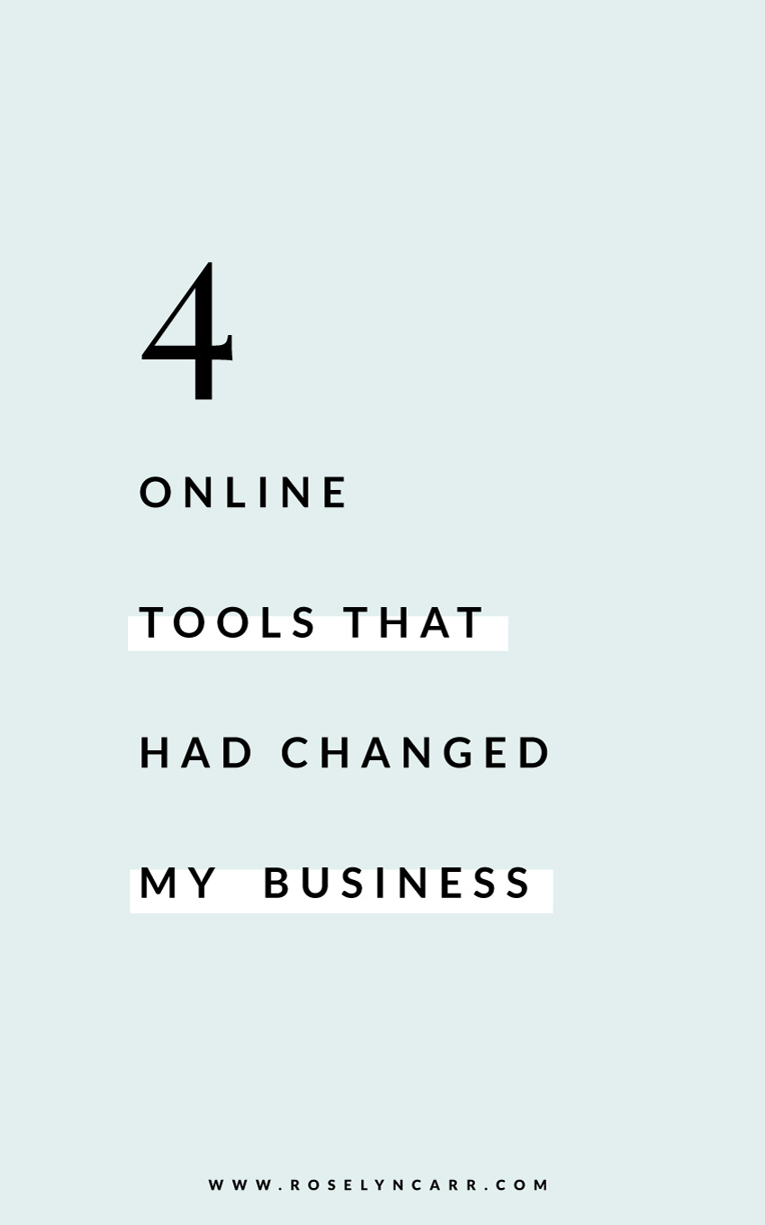 4 online tools that had changes my business